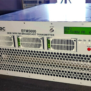 5 kW FM Modular Transmitter EFM5000 Eletec Broadcast Transmitters